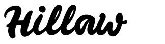 Hillaw font