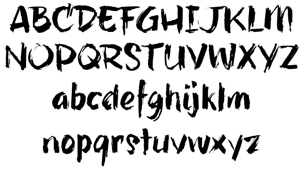 HillBelly font specimens