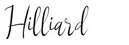 Hilliard шрифт