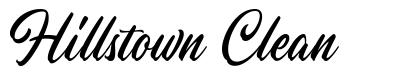Hillstown Clean font