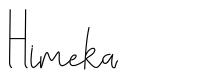 Himeka шрифт