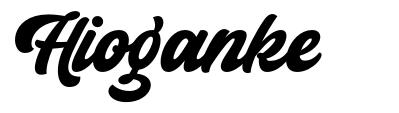 Hioganke шрифт