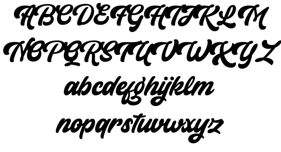 Hioganke font specimens