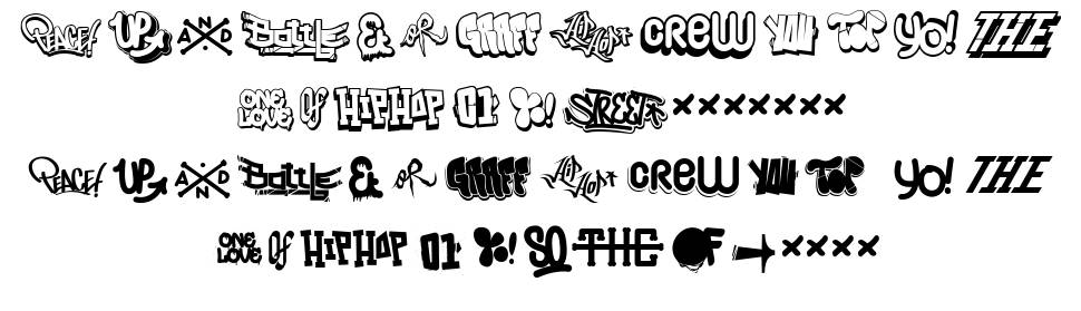Hip Hop Lab 1 字形 标本
