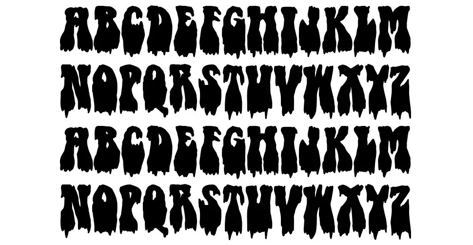 Hippy Nightmare font specimens