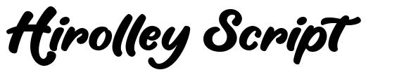 Hirolley Script font