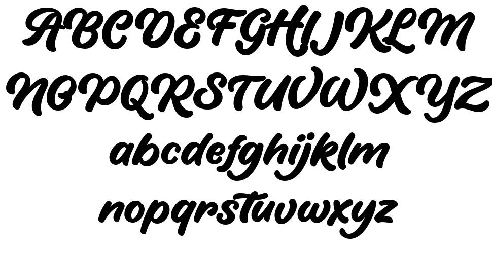 Hirolley Script font specimens