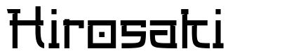 Hirosaki font