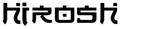 Hirosh 字形
