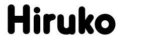 Hiruko 字形