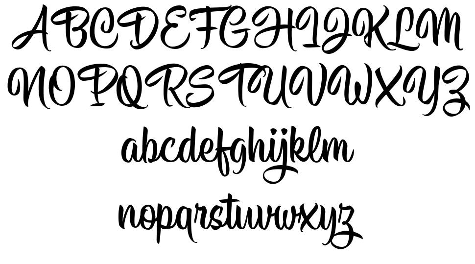 Hisyam Script font specimens