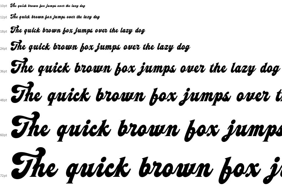 Hittedal Script font Şelale