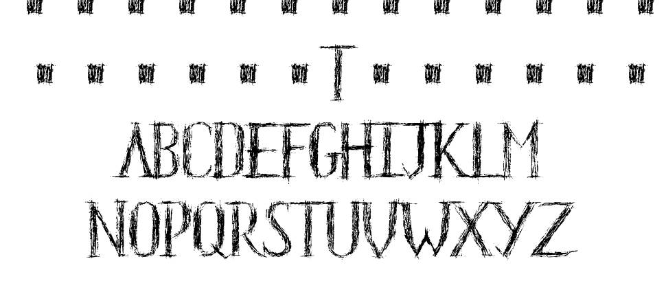HKH Old Glyphs font Örnekler