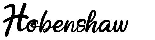 Hobenshaw шрифт