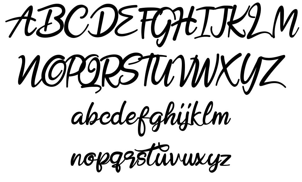 Hobenshaw 字形 标本