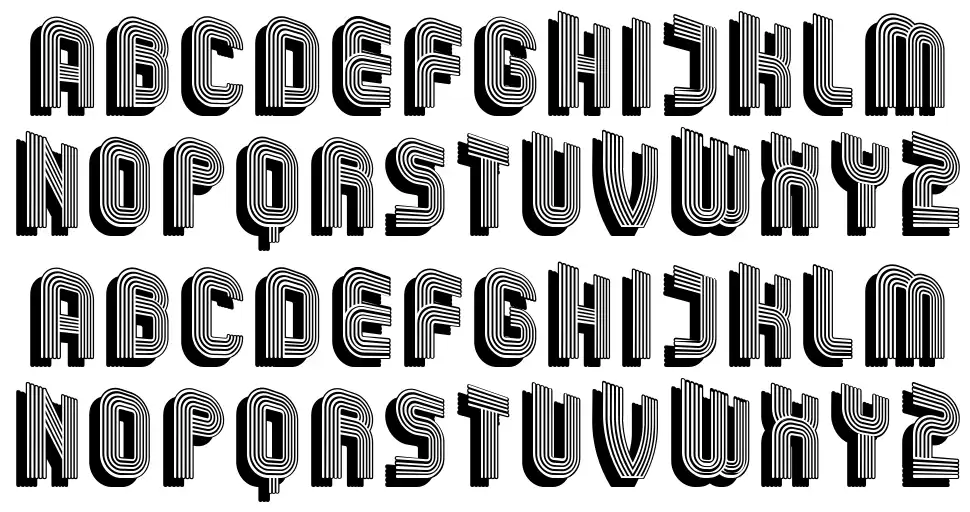 Hobo font specimens