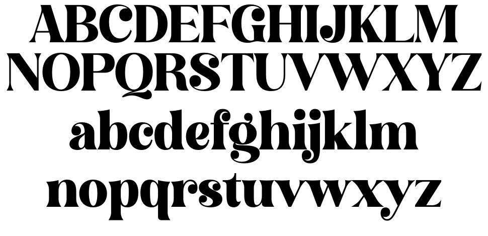 Hochagi font specimens