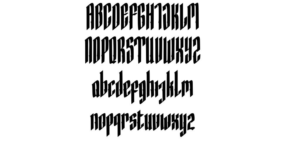 Hocrux 字形 标本