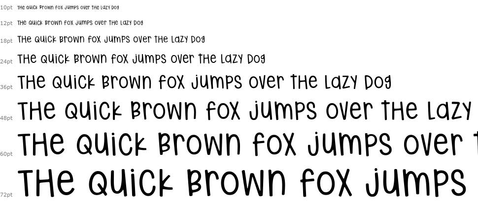 Hodgepodgery font Waterfall