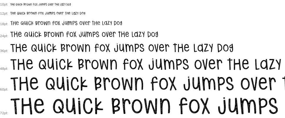 Hodgepodgery Sketched font Waterfall