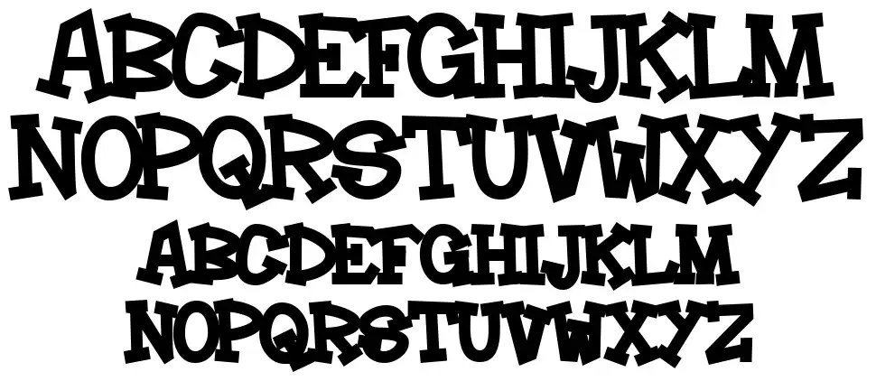 Hoedownfont specimens