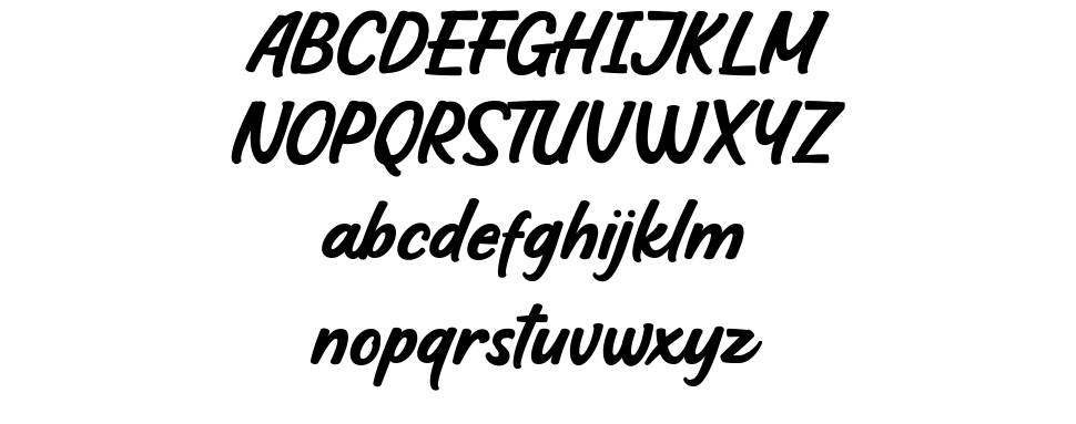 Hoffers Script font specimens
