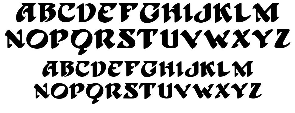 Hoffmann 字形 标本