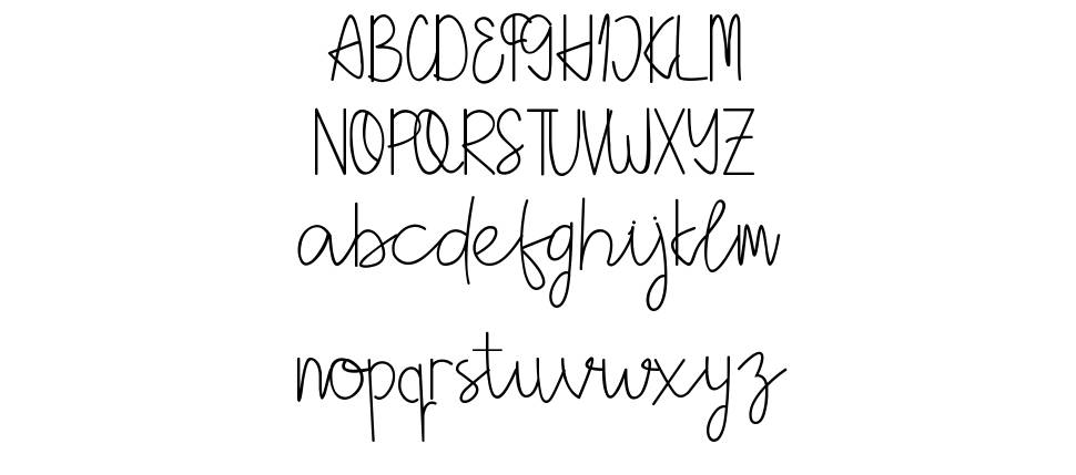 Holea Script font specimens