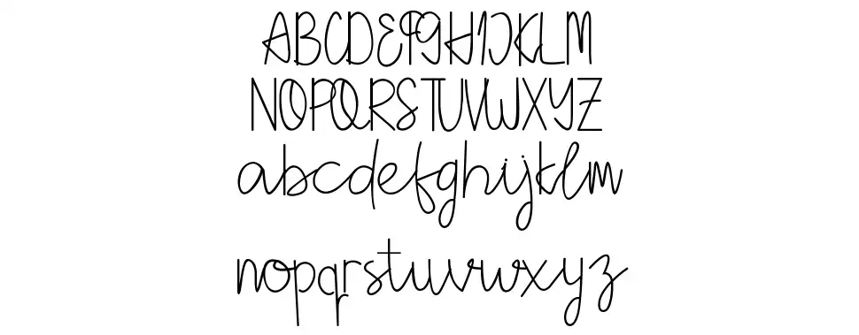 Holea Scriptfont specimens