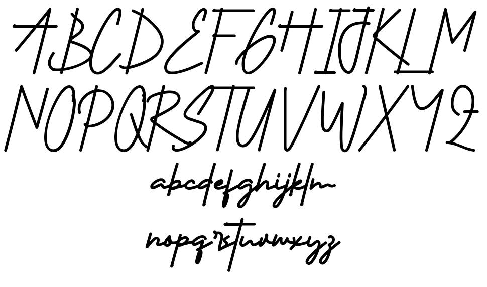 Holiday Dream Script font specimens