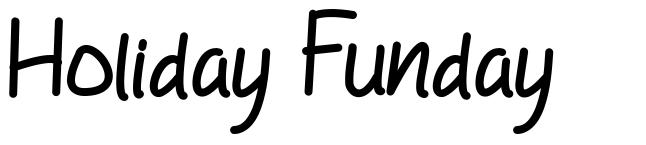 Holiday Funday font