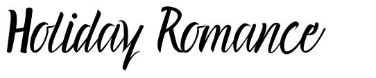 Holiday Romance font