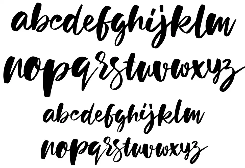 Holiday Sunfont specimens