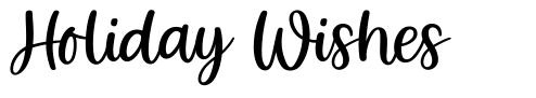 Holiday Wishes font