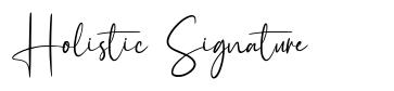 Holistic Signature schriftart