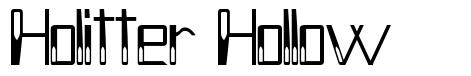 Holitter Hollow font