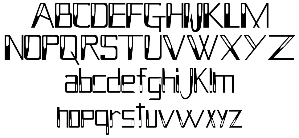 Holitter Hollowfont specimens