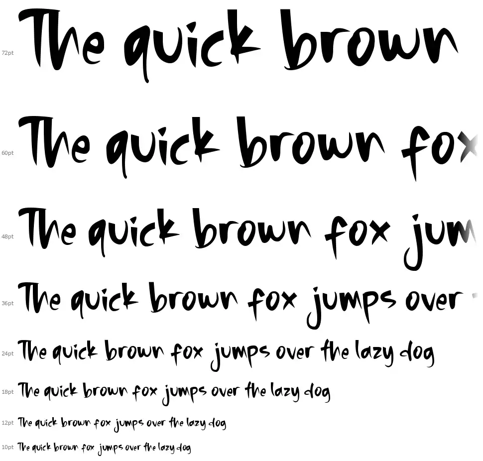 Holla Halloweenfont waterfall