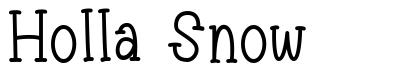 Holla Snow шрифт
