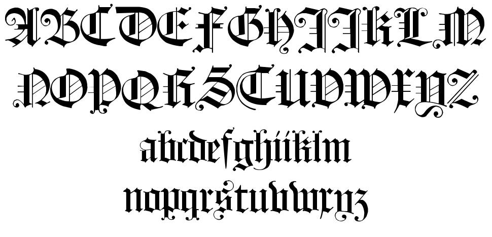 Holland Morlaeu フォント 標本