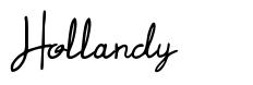 Hollandy шрифт