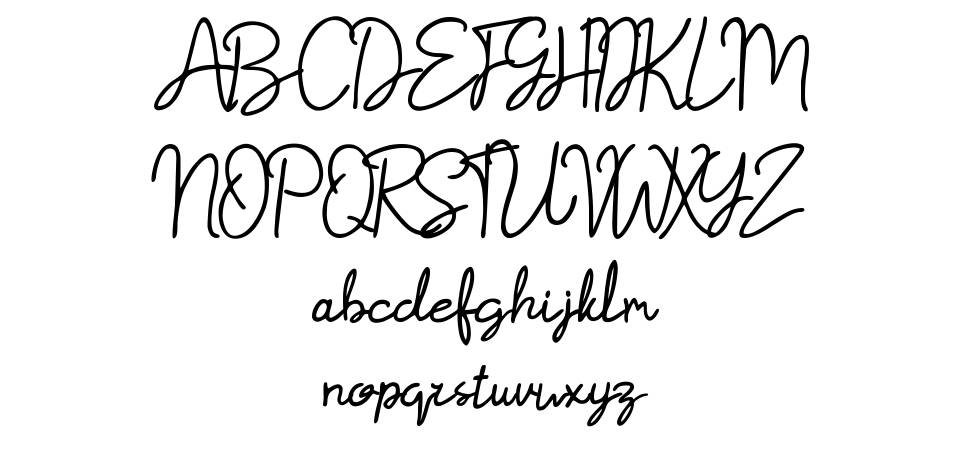 Hollandy font specimens
