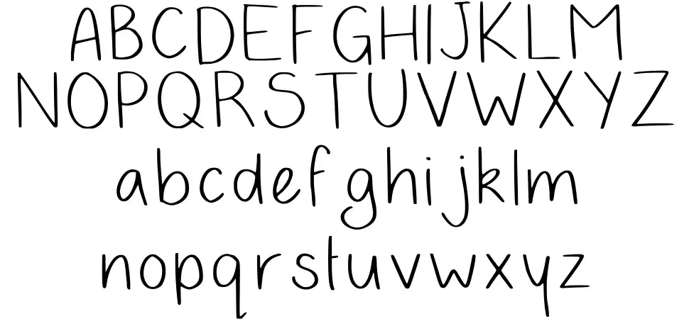 Hollies Handwriting font specimens