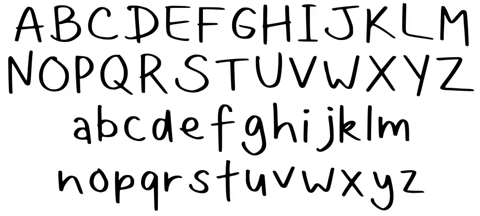 Hollies Messy Handwritingfont specimens