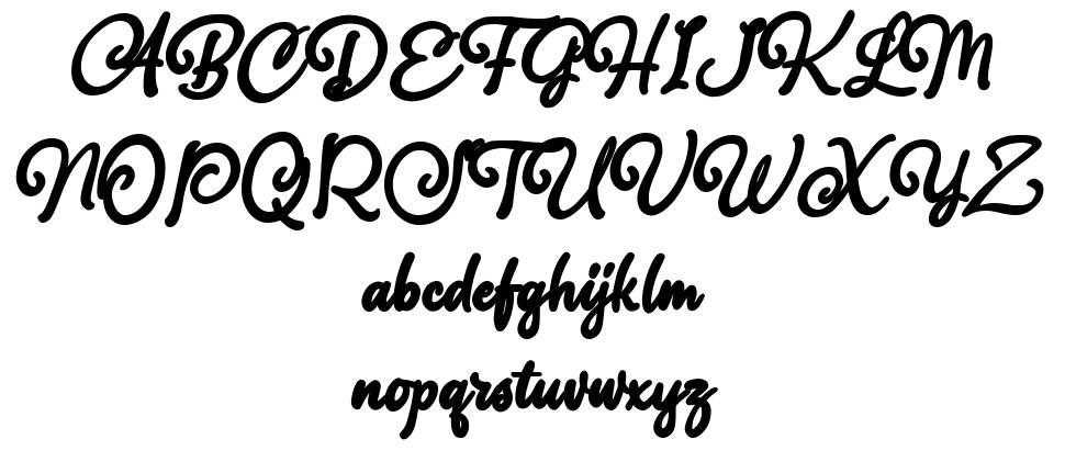 Hollister Switch font specimens