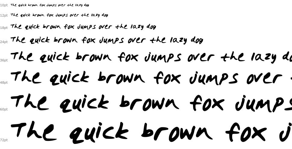 Holly Sharpie font Waterfall