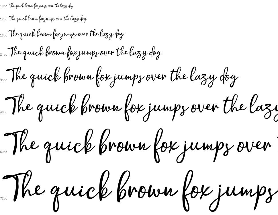 Hollymoon Script font Şelale