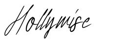 Hollywise font