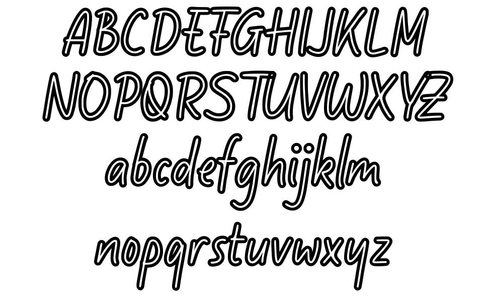 Holykadot font specimens