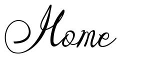 Home шрифт